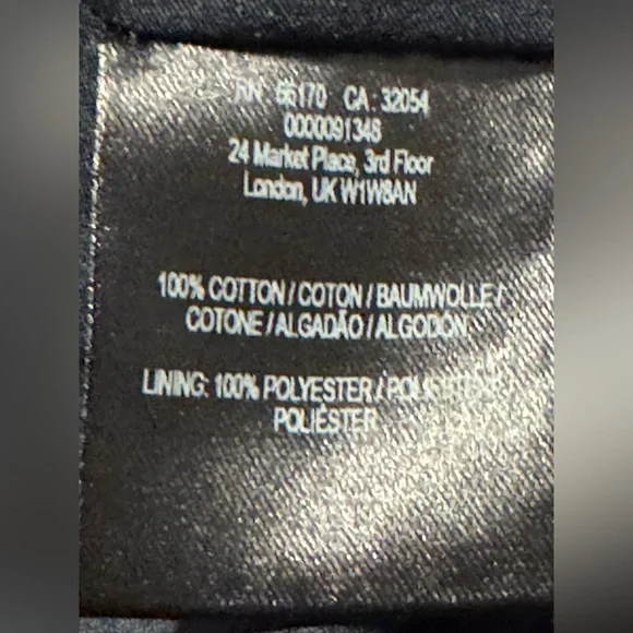 Nomad by Morgan Carper Blue and Black Cotton A-Line Skirt Large - Picture 7 of 7